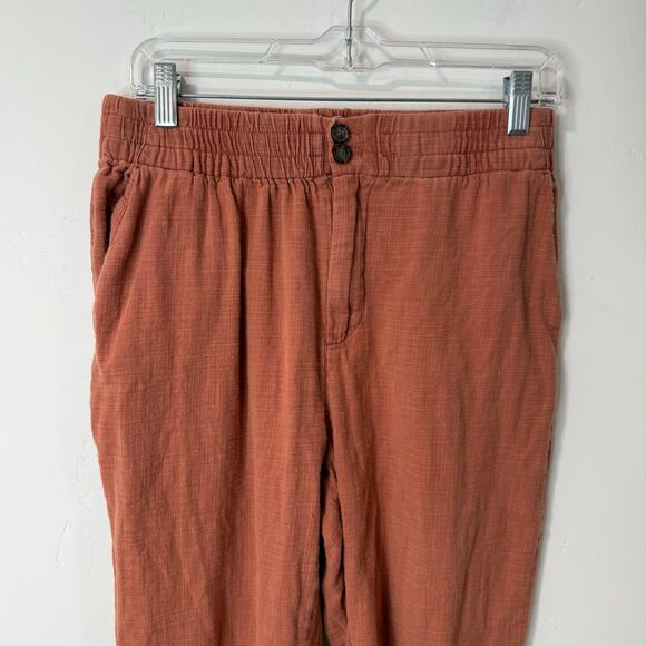 Marine Layer Women's Elle Midweight Pull On Pant Orange Medium - Picture 3 of 9